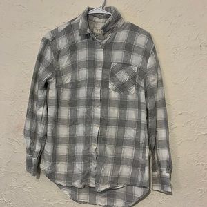 A New Day grey and white sparkly flannel size medium